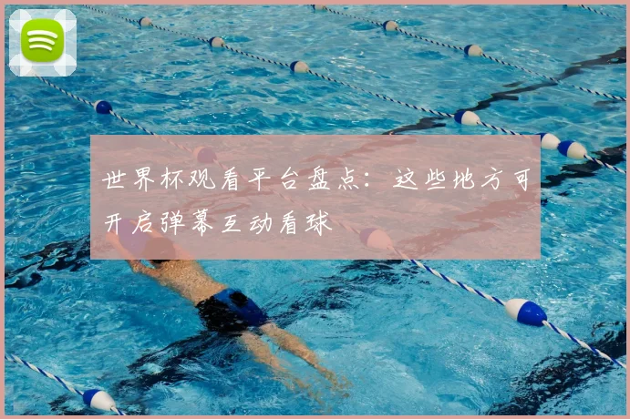 世界杯观看平台盘点:这些地方可开启弹幕互动看球
